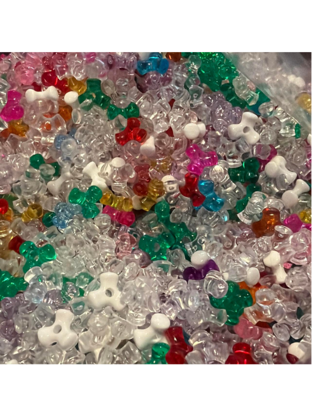 Multicolor acrylic tri-beads, over 2lbs

#kidcore #crafting #rave #jewelrymaking